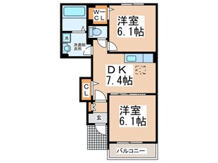 アンジ－ルの物件間取画像